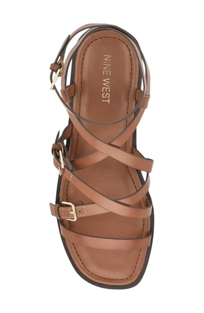 Shop Nine West Rulen Sandal In Medium Brown