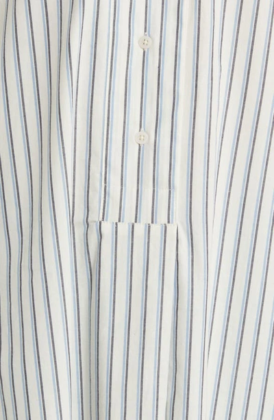 Shop Masai Copenhagen Gabija Stripe Tunic Shirtdress In Blue Bonnet