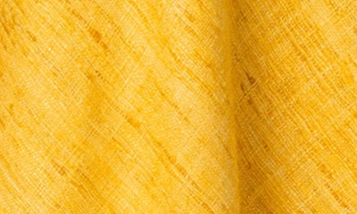 Shop Akris Punto Ruffle Sleeve Silk Tweed Dress In Sun