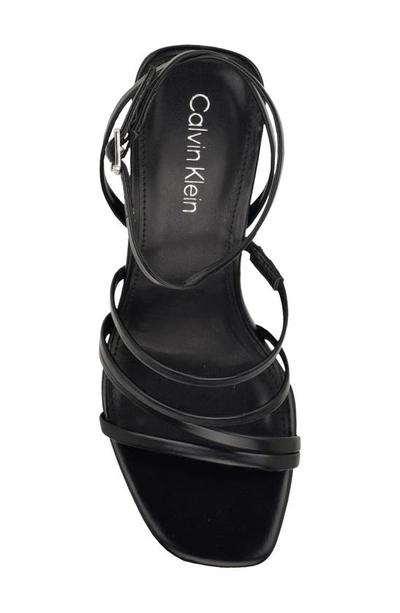 Shop Calvin Klein Norra Ankle Strap Sandal In Black