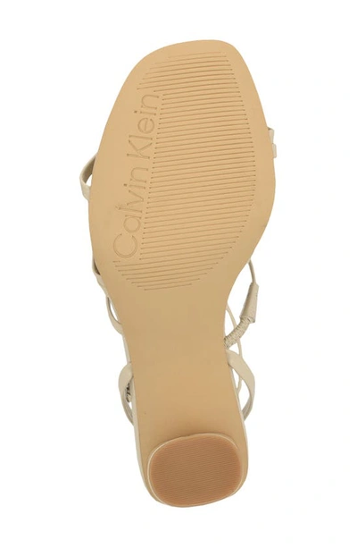 Shop Calvin Klein Norra Ankle Strap Sandal In Ivory