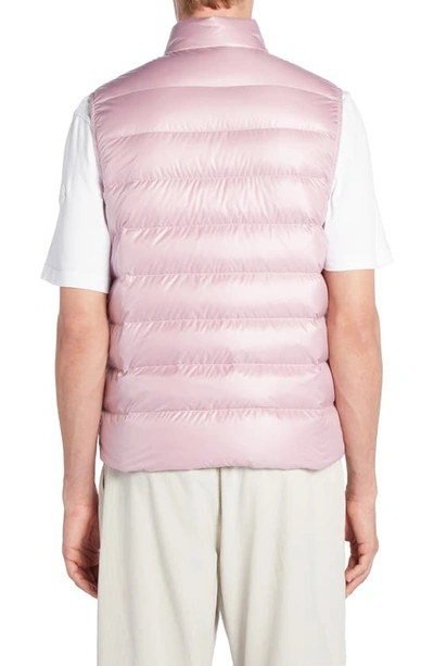 Shop Moncler Lechtal Down Puffer Vest In Dawn Pink