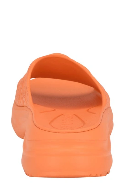 Shop Guess Fenixy Slide Sandal In Orange