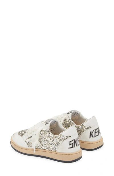 Shop Golden Goose Ball Star Bio Based Sneaker In Optic White/ Platinum