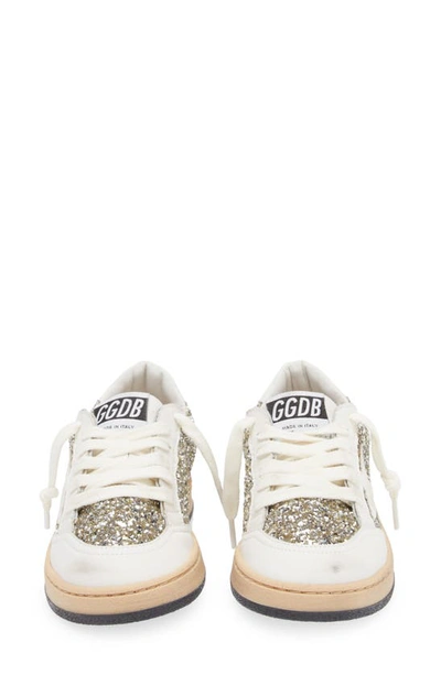 Shop Golden Goose Ball Star Bio Based Sneaker In Optic White/ Platinum