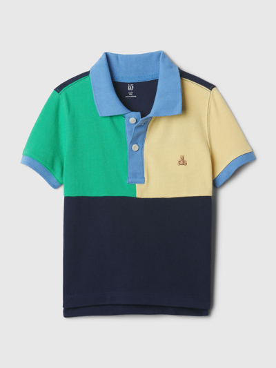 Shop Gap Baby Pique Polo Shirt Shirt In Colorblock