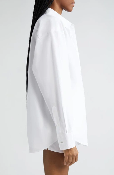 Shop Alexander Wang Oversize Boyfriend Button-up Shirt In White