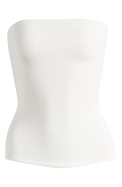Shop Naked Wardrobe Extra Butter Strapless Top In White