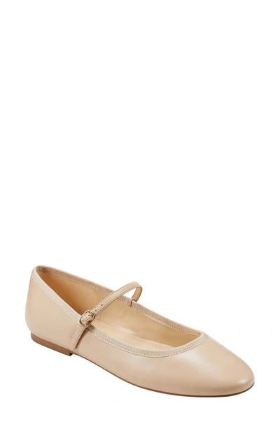 Shop Marc Fisher Ltd Espina Mary Jane Flat In Light Natural