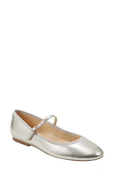 Shop Marc Fisher Ltd Espina Mary Jane Flat In Gold