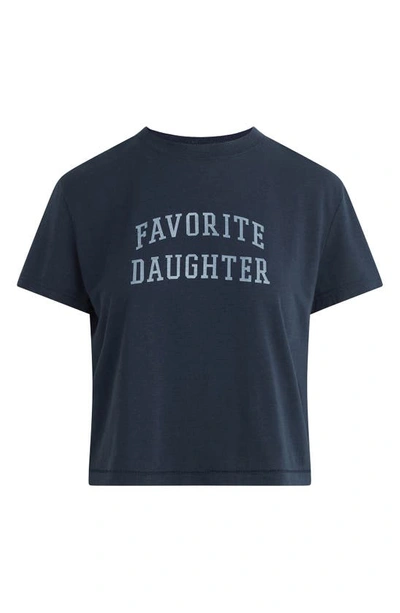 Shop Favorite Daughter Graphic T-shirt In Navy