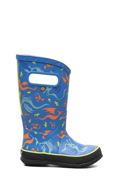 Shop Bogs Kids' Classic Rain Boot In Blue Multi