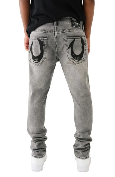 Shop True Religion Brand Jeans Rocco Painted Skinny Jeans In Moscow Mule Grey Wash