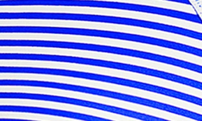 Sea Level Varsity Short Sleeve Zip-up One-piece Swimsuit In Cobalt