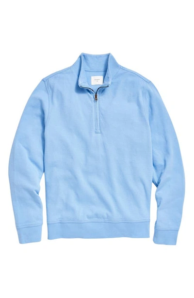 Shop Billy Reid Cullman Half Zip Pullover In French Blue