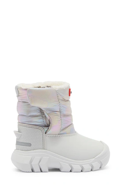 Shop Hunter Kids' Intrepid Waterproof Snow Boot In Patter Grey/ Rainbow