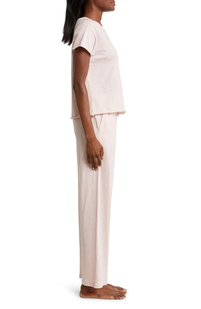 Shop Papinelle Jada Cotton Boxy Pajamas In  Pink