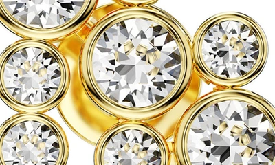 Swarovski Imber Round Cut Drop Earrings In Gold