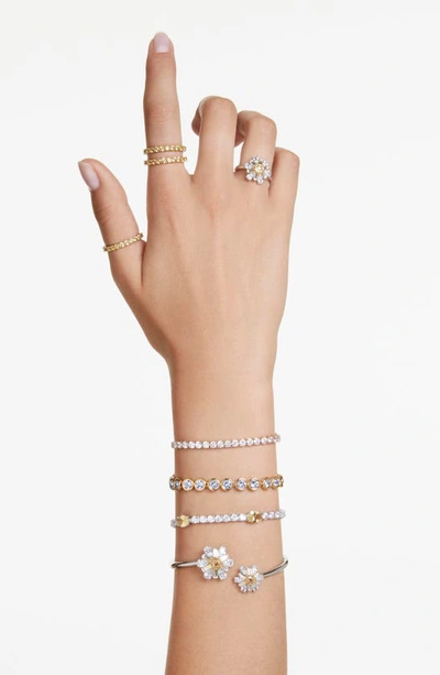Swarovski Stylish Brass Bijoux Accessory In Gold