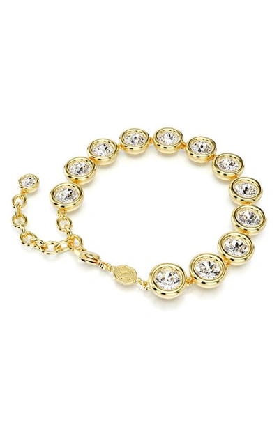 Swarovski Stylish Brass Bijoux Accessory In Gold
