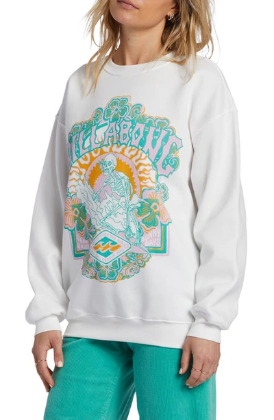 Shop Billabong Sunny Days Graphic Sweatshirt In Salt Crystal