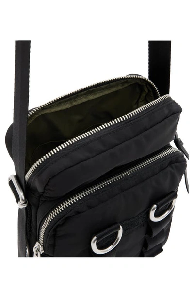 Shop Allsaints Steppe Recycled Polyester Crossbody Bag In Black