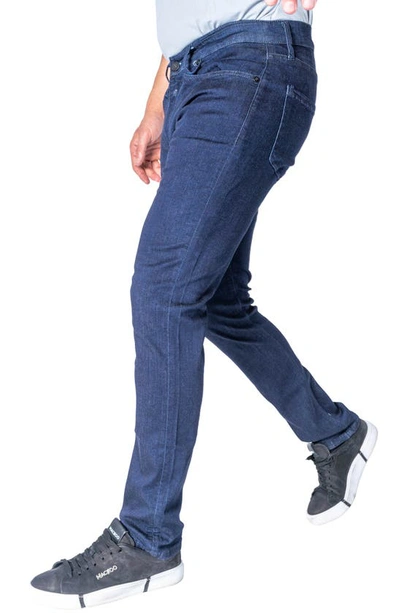 Shop Maceoo Paris Stretch Jeans In Blue