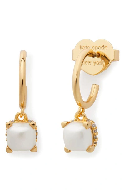 Shop Kate Spade Little Luxuries Cubic Zirconia Pendant Necklace In Pearl
