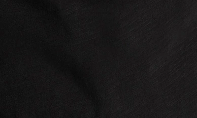 Shop Rowan Asher Standard Slub Cotton T-shirt In Black