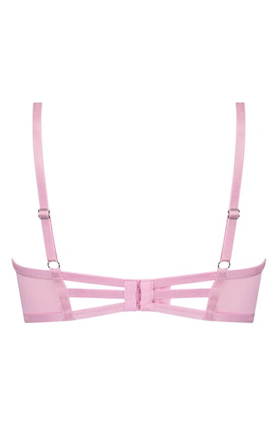 Hunkemoller Lillia Unpadded Longline Underwire Bra In Pastel Lavender