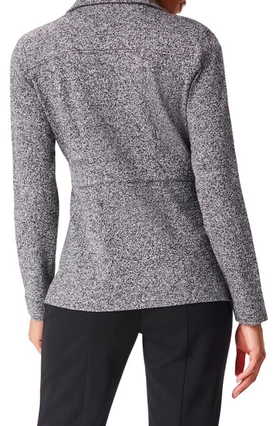 Nic + Zoe Editor Knit Blazer In Black Mix