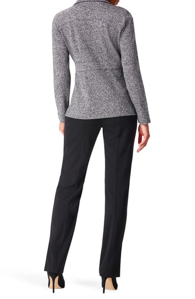 Nic + Zoe Editor Knit Blazer In Black Mix