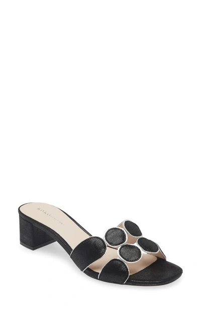 Shop Koko + Palenki Lively Slide Sandal In Black Leather