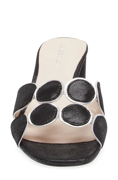 Koko + Palenki Lively Slide Sandal In Black Leather