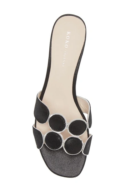 Koko + Palenki Lively Slide Sandal In Black Leather