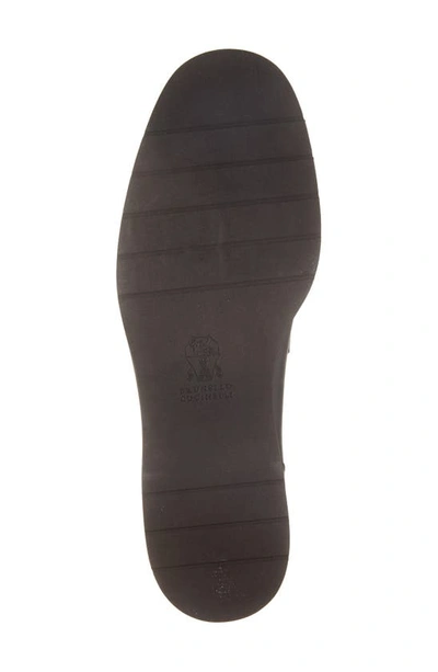 Brunello Cucinelli Monili Chain-embellished Loafers In Black