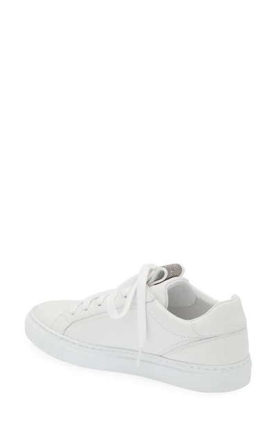 Shop Brunello Cucinelli Monili Low Top Sneaker In White