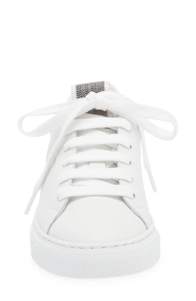 Shop Brunello Cucinelli Monili Low Top Sneaker In White