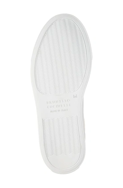 Shop Brunello Cucinelli Monili Low Top Sneaker In White