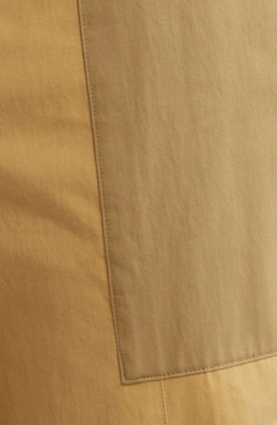 Shop Frame Foldover Crop Pants In Light Tan Multi