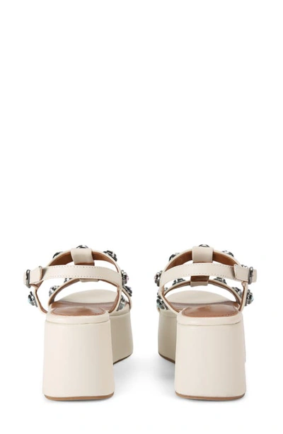 Shop Kurt Geiger Octavia Slingback Platform Sandal In Open White