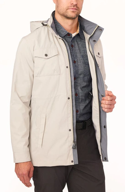 Shop Rainforest Water Resistant Hooded Raincoat In Stone