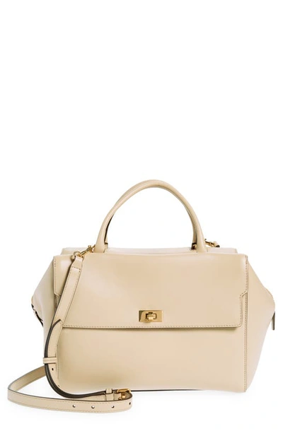 Shop Anya Hindmarch Small Seaton Leather Top Handle Bag In Buff