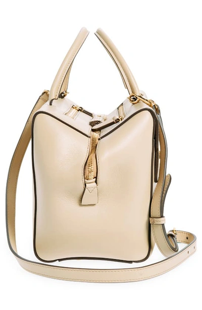 Anya Hindmarch Small Seaton Leather Top Handle Bag In Buff