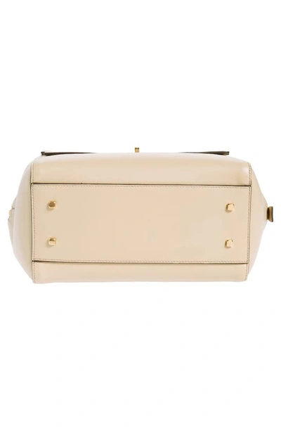 Anya Hindmarch Small Seaton Leather Top Handle Bag In Buff