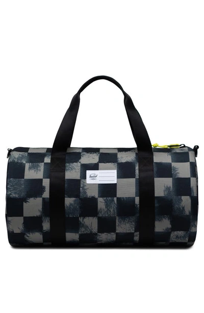 Shop Herschel Supply Co Kids' Classic Duffle Bag In Black Stencil Checker