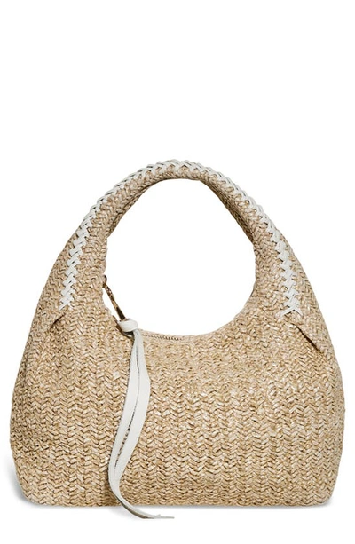 Shop Aimee Kestenberg Aura Top Handle Bag In Natural Straw