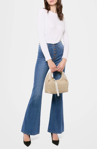 Shop Aimee Kestenberg Aura Top Handle Bag In Natural Straw