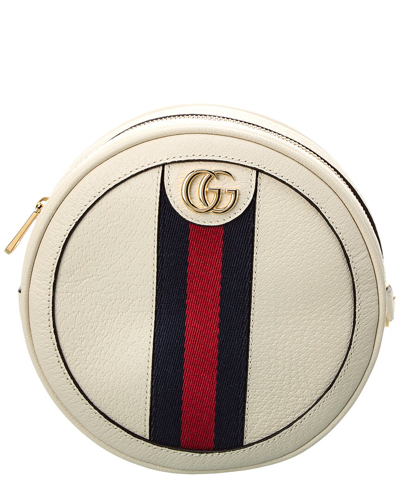 Shop Gucci Ophidia Mini Leather Backpack In White