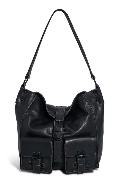 Shop Aimee Kestenberg Saddle Up Leather Hobo In Black